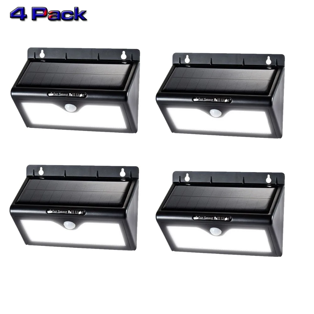 

Newest 46 LED Lamp Outdoor Solar Power Light PIR Motion Sensor Security Waterproof Solar Lamp For Garden Street 4 pack