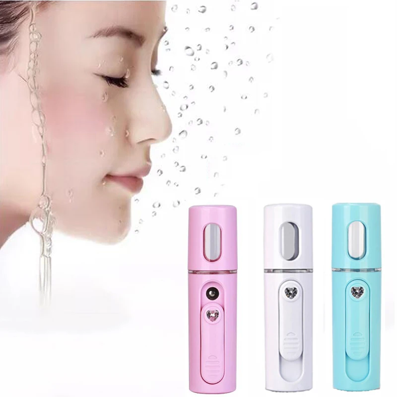 

USB Portable Nano Mist Sprayer Facial Body Nebulizer Steamer Moisturizing Skin Care Mini Face Spray Beauty Instruments Device