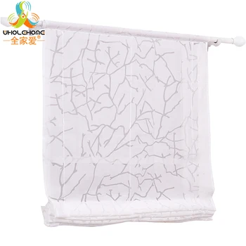 

Home Textile Voile Curtain Window Treatment Ribbon Ladder Rope Modern Style Decoration Living Room 4 Sizes White Color 1 PCS