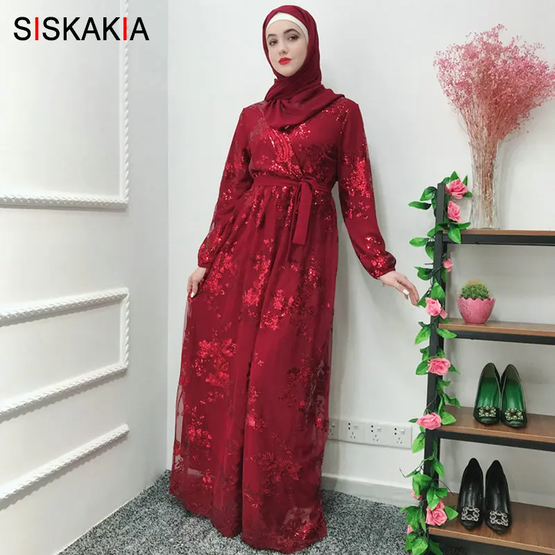 Siskakia Fashion Muslim Abaya Dress Metal Color High Grade Lace Hot Stamp Dubai Robe Arab Islam Elegant Party Dress Summer 2019-in Islamic Clothing from Novelty & Special Use on Aliexpress.com | Alibaba Group