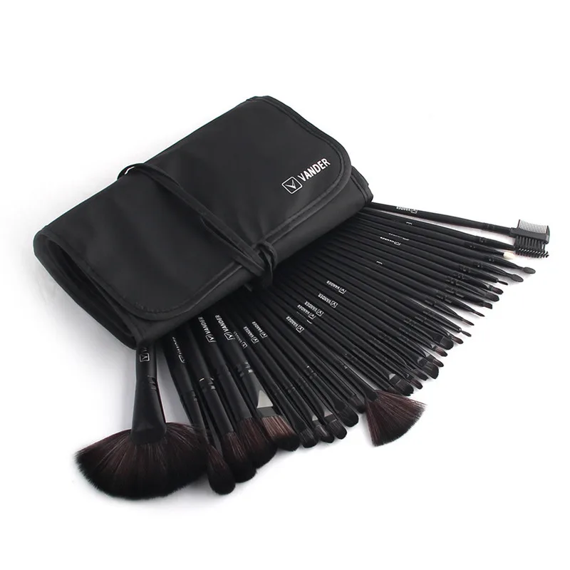 

Makeup Brushes set Professional with case 1 Set/32 PCS Wood Makeup Brush Set Makeup Cosmetic Tools Beauty Brushes BU S10