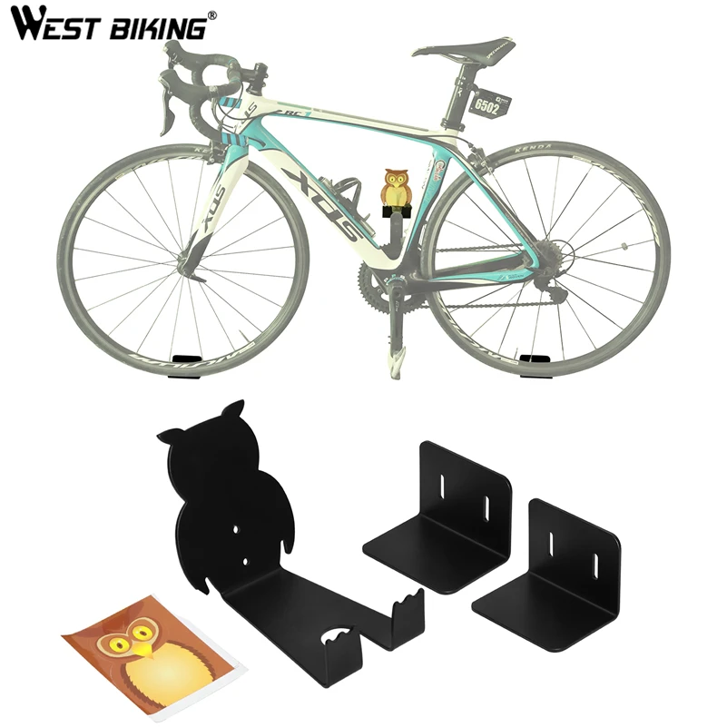 WEST BIKING Bicycle Wall Hanging Rack Steel Bike Pedals Wall Mounted