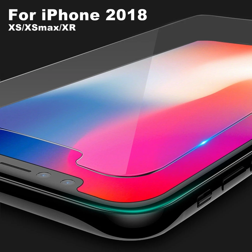 For iPhone XR XS Max Screen Protector Anti Scratch 9H Tempered Glass HD