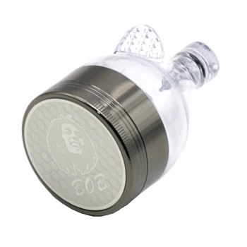 

1PCS 52MM 4 Layers Tobacco Grinder With Funnel Filter Randomly Patterns Metal Alloy Smoking Crusher Pollen Herb Herbal Grinder