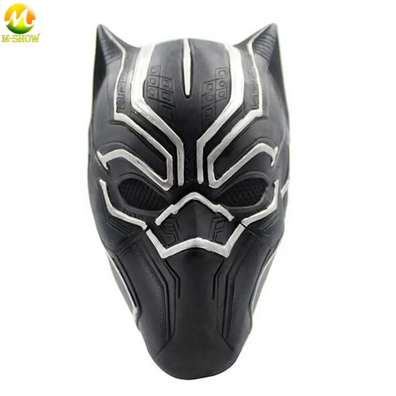 Top Quality Black Panther Mask Soft Latex Black Panther Helmet