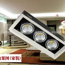 30 Вт Светодиодная cob лампа Светодиодный прожектор 360 регулируемая 30 Вт Светодиодная решетка 360 градусов вращение AC85-265V