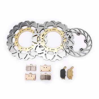 

BIKINGBOY Front Rear Brake Discs Disks Rotors Brake Pads Kit For Yamaha YZF R6 600 05 06 07 08 09 10 11 12 13 14 15 16 2005-2016