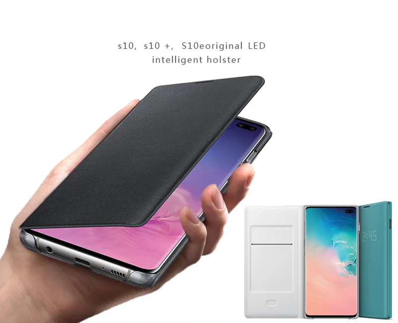 Original Samsung LED View Cover For Samsung Galaxy S10 LED S10Plus S10E SM-G9730 SM-G9750 SM-G9750  - 33002532216
