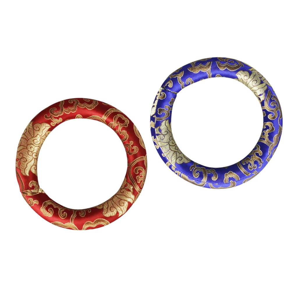 2 Pieces Buddhism Tibetan Singing Bowl Cushion 7 Inch for Playing Singing Bowl Bells & Chimes