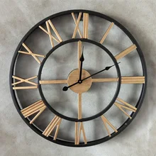 50CM Large Wall Clock Saat Roman numerals Clock Reloj Relogio de Parede Duvar Saati Horloge Murale Wall Watch Klok Home decor