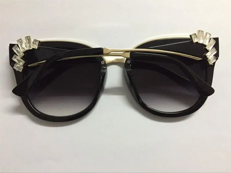 Oversized Crystal Acetate Black Cat Eye Sunglasses 2018 HTB1FErAaiAnBKNjSZFvq6yTKXXaG - Oversized Crystal Acetate Black Cat Eye Sunglasses 2018