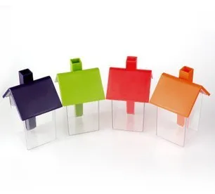 Creative Kitchen Condiment Classified Storage Box Cute House Shape Container Tank | Дом и сад