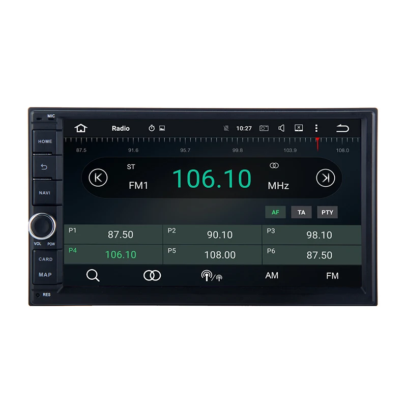 Top two din Android 8.0 px5 7" universal car GPS radio Stereo player headunit octa core 4+32G wifi 4g for nissan 2