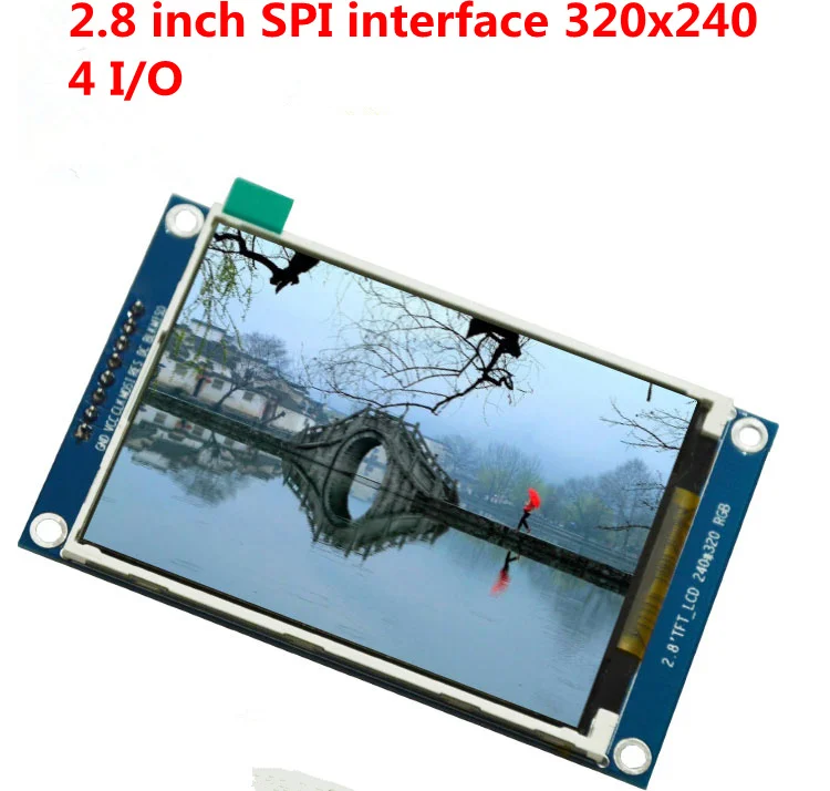 2 8 дюймовый TFT ЖК модуль без сенсорной панели ILI9341 Drive IC 240(RGB)* 320 SPI интерфейс синяя