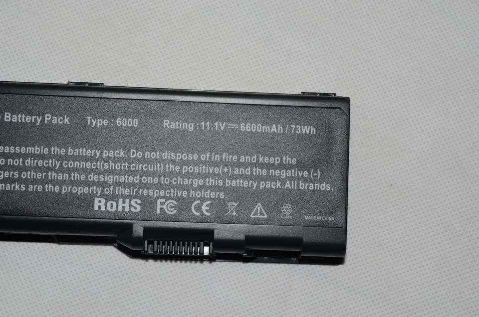JIGU 6600Mah Replacement Laptop Battery YF976 Y4873 U4873 G5266 G5260 F5635 D5318 C5974 312-0455 312-0429 For Dell Inspiron 6000