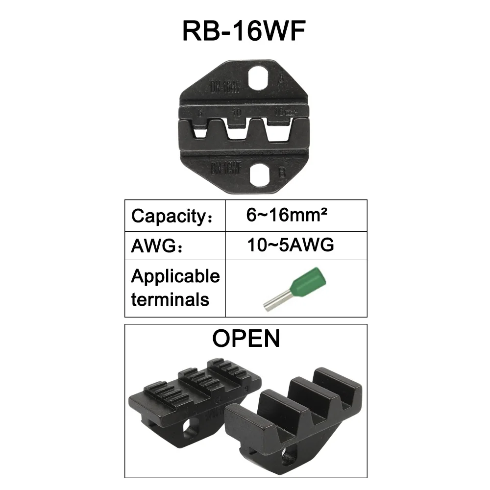 LUBAN мини европ стиль обжимной инструмент обжимные плоскогубцы штампы наборы для RB серии RB-05WF RB-06 RB-06WF RB-16WF челюсти RB-28B