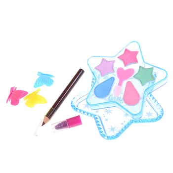 

1 Set Kids Playing Toy For Dolls Kids Children Girls DIY Fun Makeup Toy Cosmetics Eyeshadow Box