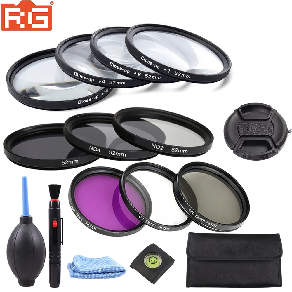 Фильтр для макросъемки 37 46 49 52 55 58 62 67 72 77 мм 1 2 4 10 комплектов UV CPL FLD ND 8 фильтр