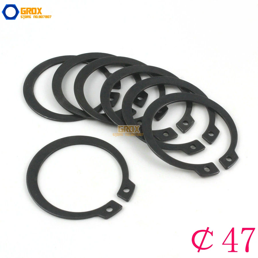 Carton: 500 pcs 1.688 External Style Retaining Rings/Steel/Black Phos Carton: 500 pcs 1.688 External Style Retaining Rings/Steel/Black Phos