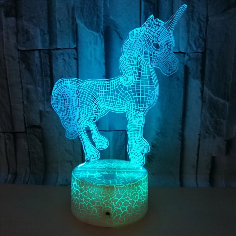 Unicorn 3D night light (4)