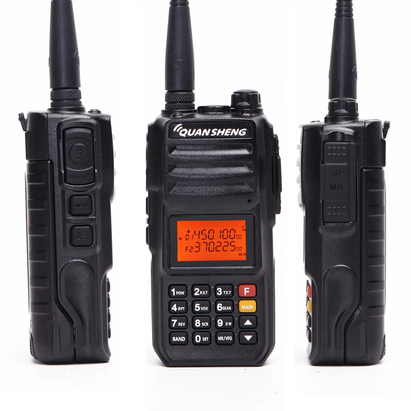 Quansheng TG-UV2 PLUS 10 Вт Мощный 5 диапазонов 136-174 МГц/Полиция 350-390 МГц/400-470 МГц 4000 мАч Ham Радио Walkie Talkie TG-UV2Plus