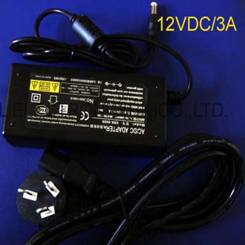 

High quality AC100-240V to DC12V 3A Converter Adapter Switching Power Supply Charger For LED Strips free shipping 2pcs/lot