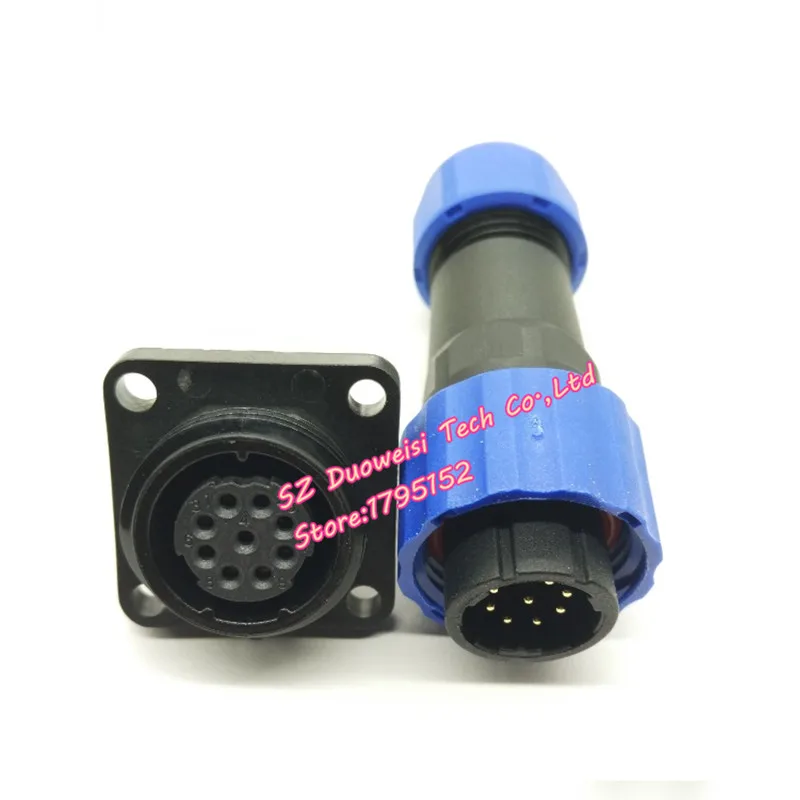 

WATERPROOF AIR CONNECTOR SOCKET DWS-16 7/9 pin 4 hole socket 16mm