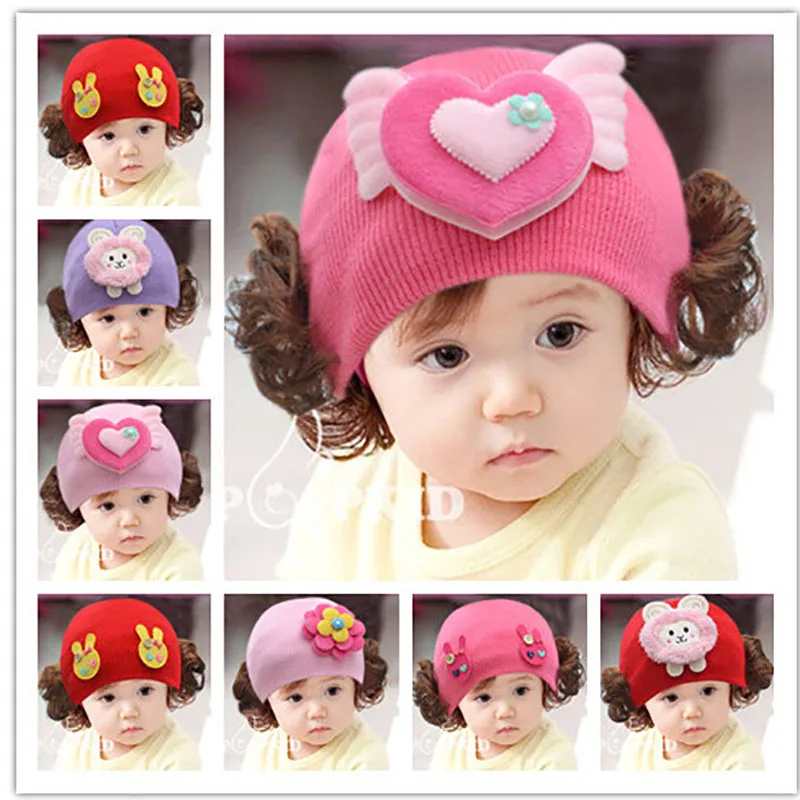 

Kids Baby Boys Girls Caps Knit Earmuff Wig Caps Clothing Soft Autumn Spring Winter Warm Hat Cute Kids Girls Hat Cute Photography
