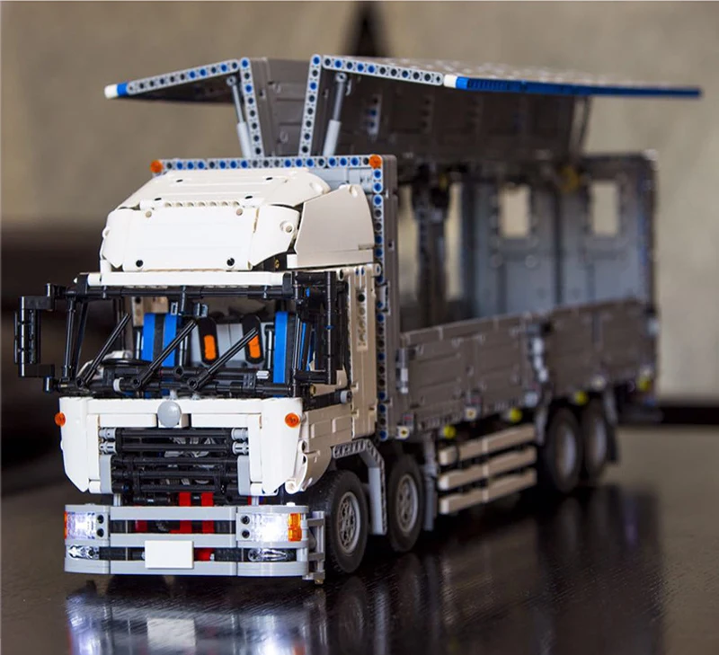 

In Stock 23008 4380pcs Technic Series MOC Wind Body Truck Motorized Model Building Blocks Bricks for Boy Brithday Gifts 1389
