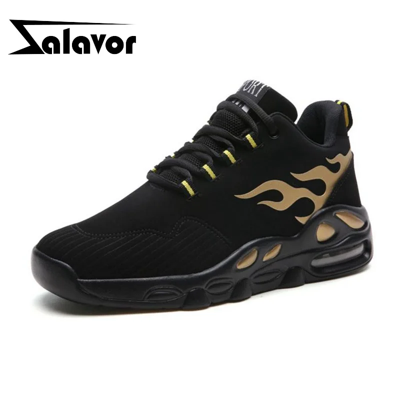 

ZALAVOR Fashion Fire Thick Bottom Young Men Daily Casual Sneakers Shoes Man Spring Comfortable Running Shoes Footwear Size 39-44