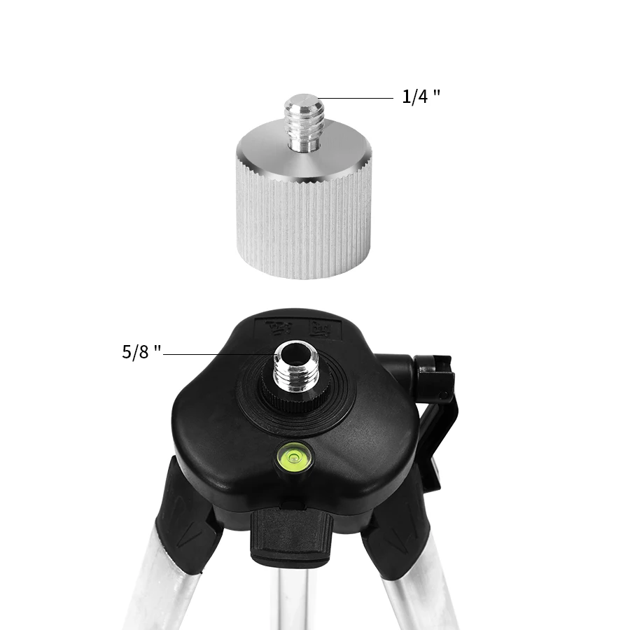 

5/8'' to 1/4" adpater for 1/4 Thread Laser Level & Rangefinder 5/8" tripod stand