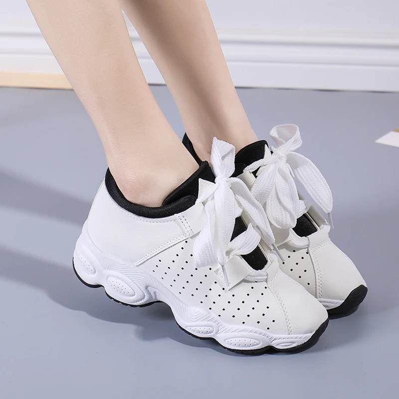 

Women Sneakers Summer 2019 Fashion Casual Shoes Woman Hollow Comfortable Breathable Flats Female Platform White Sneakers