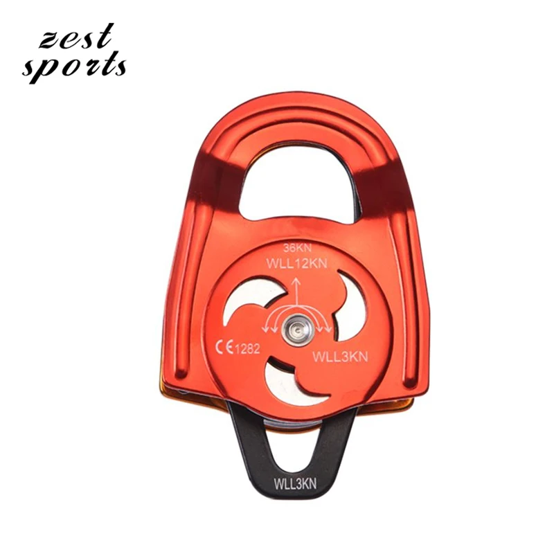 

High-quality, double pulley, climbing and rescue pulley,36KN ,outdoor sports, rock climbing equipment