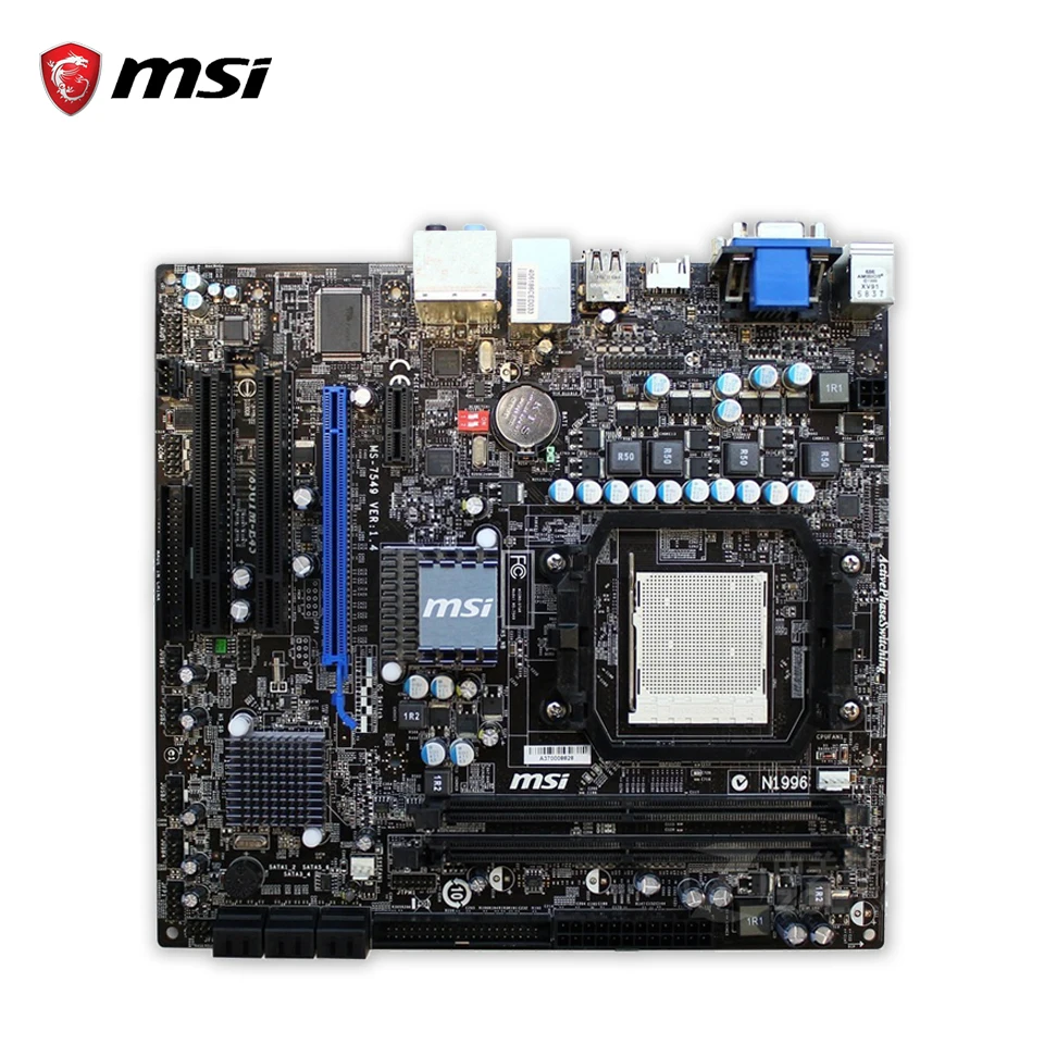 Original MSI 785GTM-E45 Desktop Motherboard 785G Socket AM3 DDR2 8G STAT2 USB2.0 Micro ATX 100% Fully Test | Компьютеры и офис