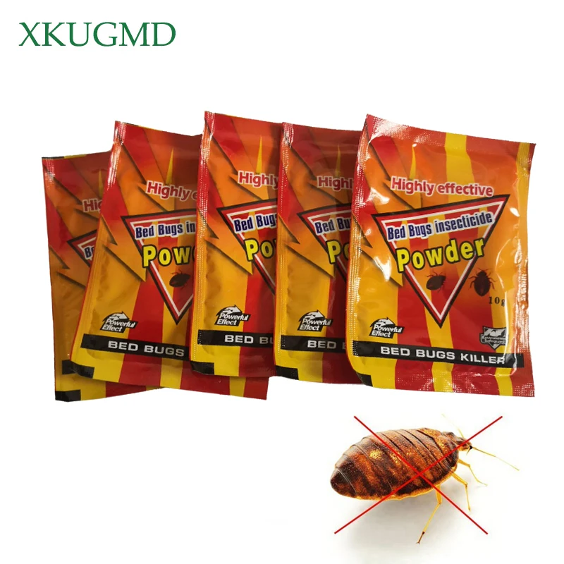 

5pcs Bed Bugs Insecticide Killing Bed Bugs Fleas Lice Bait Drugs High Effective Bed Bug Killer Powder Pest Control Bedbug Drug