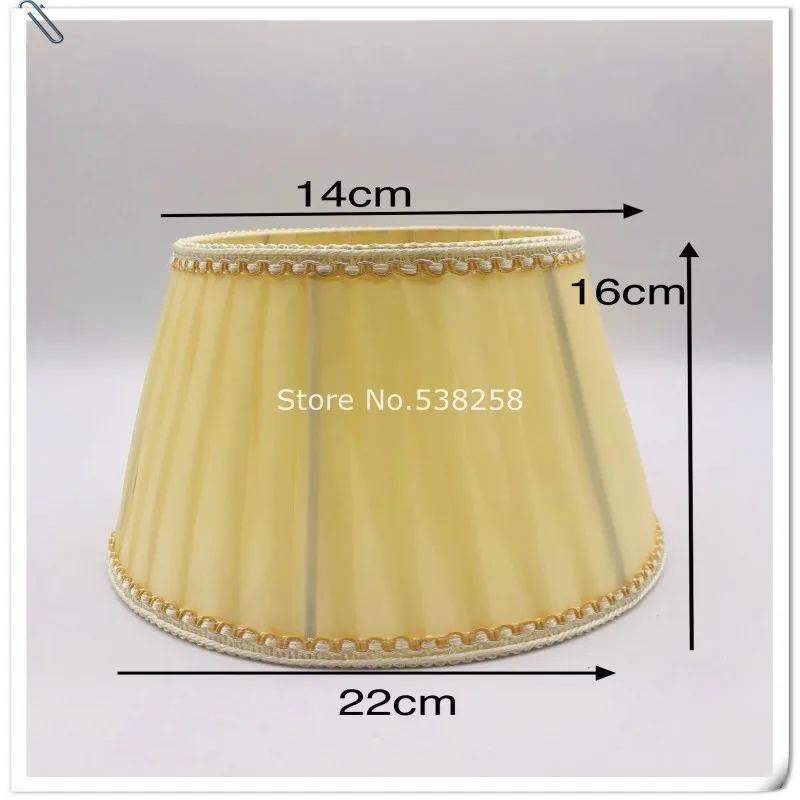 

E27 Art Deco Lamp shade for table lamp yellow fabric lamp shade Nordic Style Modern Lamp Cover for Home Decoration