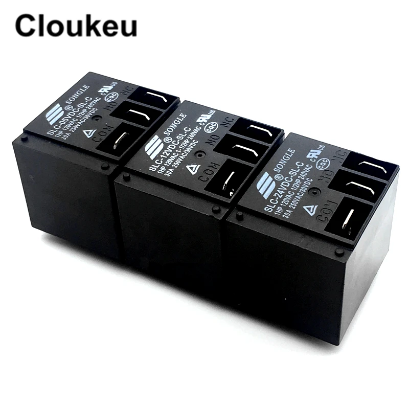 2 шт. реле DIP5 SLC-05VDC 12VDC 24VDC-SL-C 30A T91 5 В, 12 В, 24 В постоянного тока