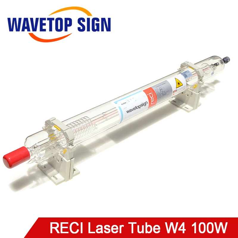 Reci W4 100 Вт CO2 лазерная трубка Деревянный чехол коробка Длина упаковки 1400 диаметр. 80 мм для CO2 лазерной гравировки и резки S4 Z4