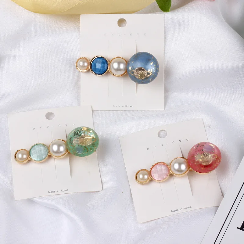 High Quality Acetate Hairpins Starry Sky Women Barrettes Hairband Hair Accessories For Girls Comb Pin Hair Clip Vintage Headwear (2)
