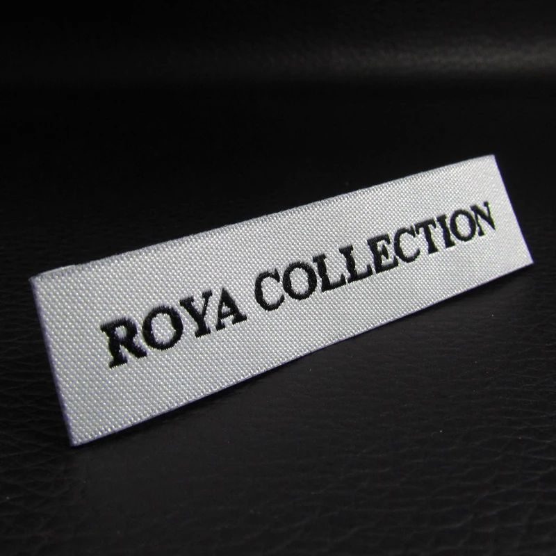 Wholesale garment woven label/tag/customized clothing silk screen label