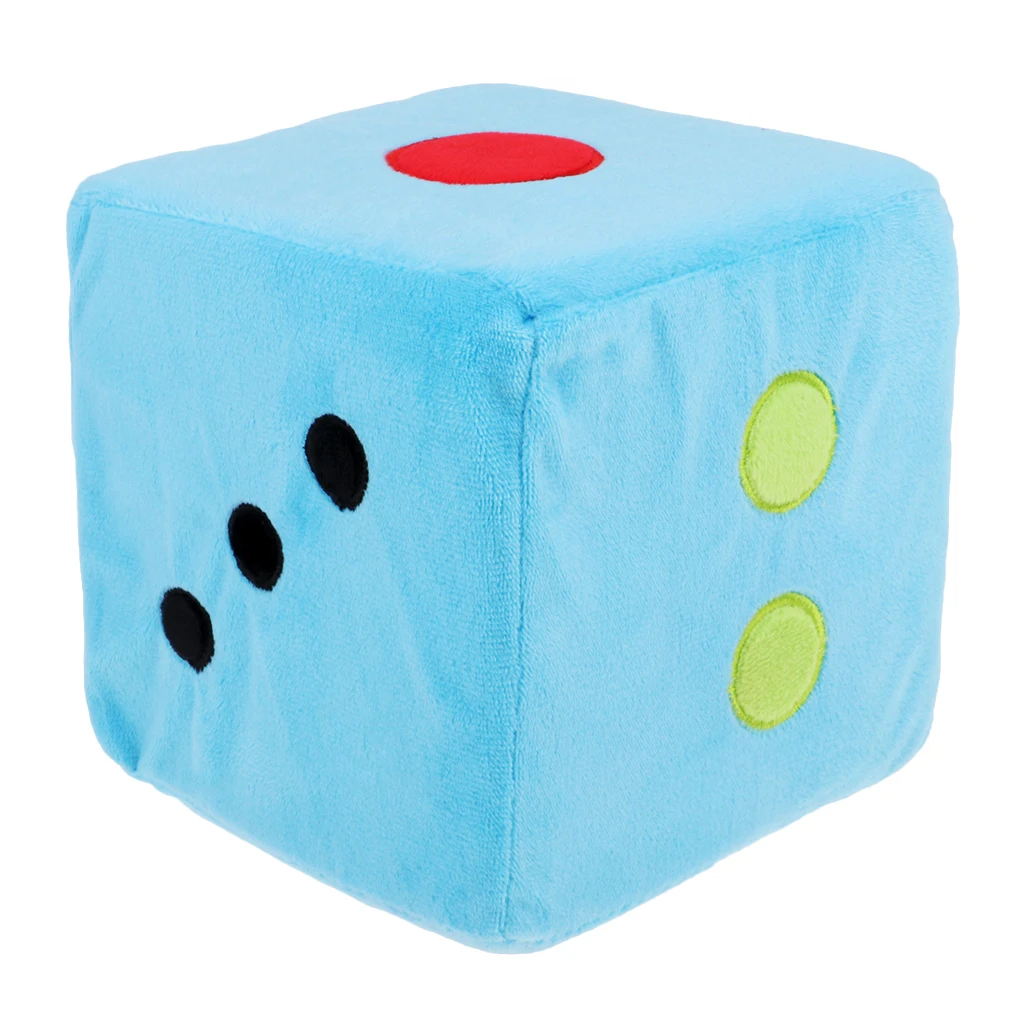Plush Dice Stuffed Toy Dice Pillow Hang Car Dice Sofa Decoration Board Game
