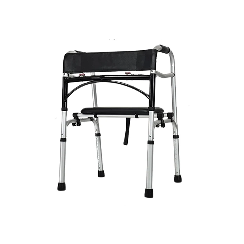 New design folding elderly disabled people portable frame walker walking aids with backrest