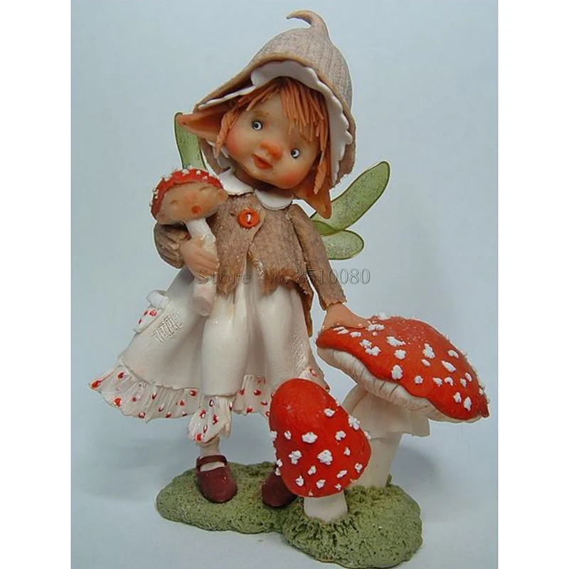 

RS352 Doll Mushroom Embroidery Pattern diamond 5D DIY paintings 3D Cross stitch kits mosaic wall stickers