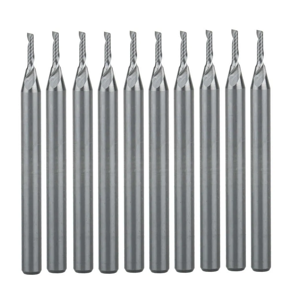 5Pcs 6X32mm Smokeless Metal CNC Router Bits Single Flute Tools