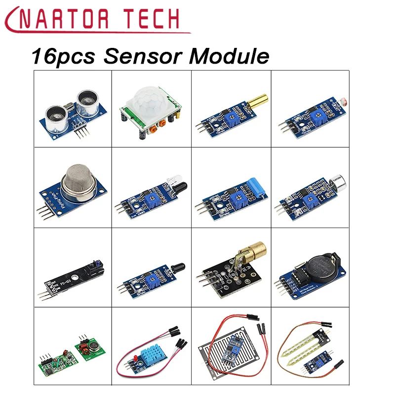 16 шт. Raspberry Pi 3 и 2 Model B Arduino посылка чиков модуля датчика в 1 Бесплатная доставка |