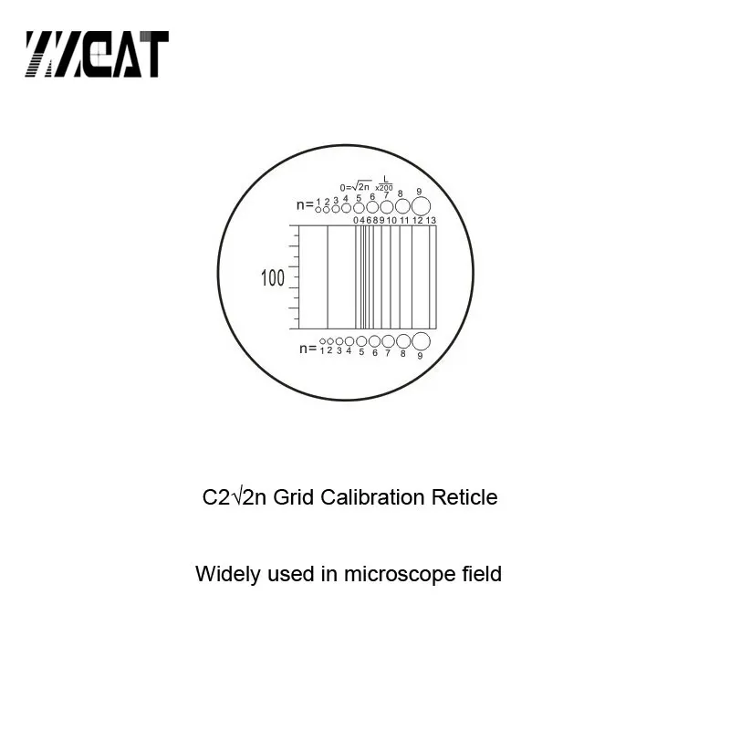 

C2 High Accuracy Grid Micrometer Glass Slide Reticle Area Measuring Ruler Eyepiece Micrometer for Microscope Measure