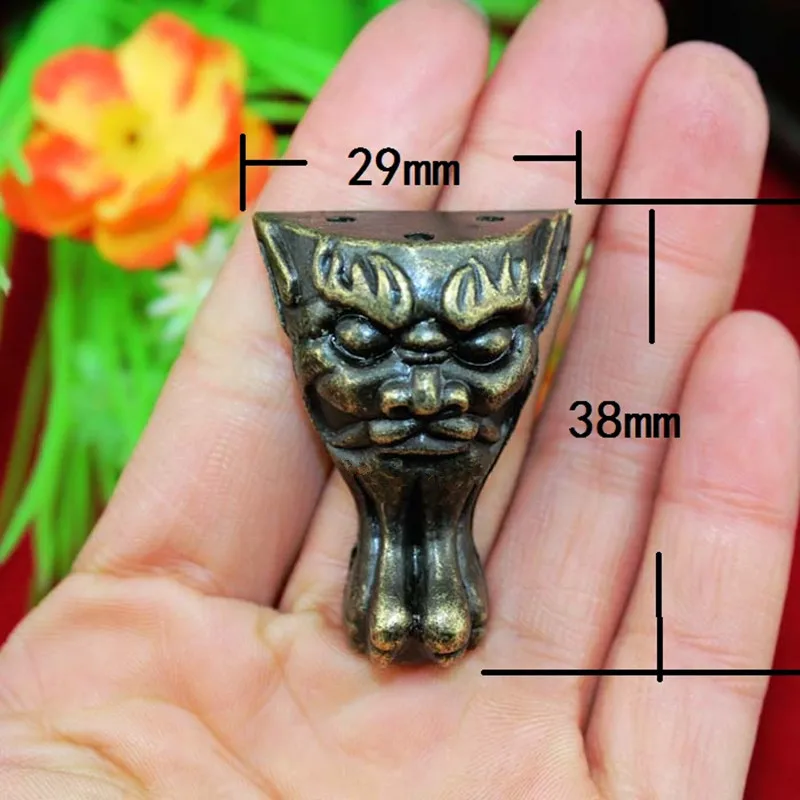 Zinc-Alloy-Beast-Footing-Decoration-Legs-Vintage-Wooden-Box-Animal-Feet-Cabinet-Corner-Bronze-Tone-Color (2)
