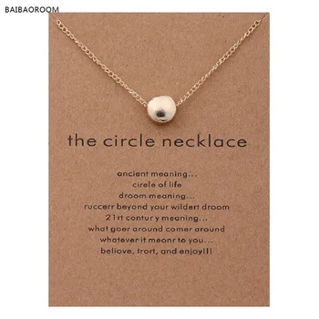 Karma Necklaces & Pendants Gold Plated The Circle Maxi Necklace Women