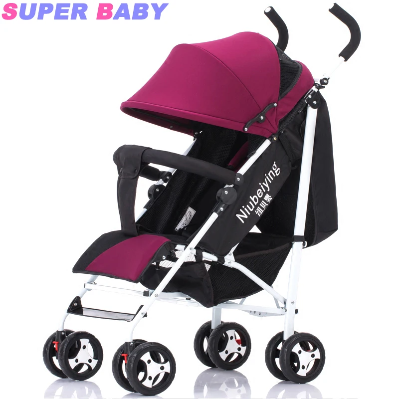 Lightweight baby stroller reclining baby umbrella folding cart newborn