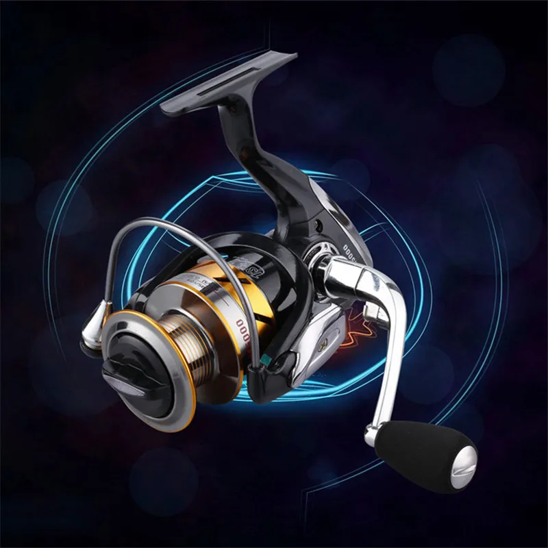 

Spinning Fishing Reel 13+1BB Bearing Balls AM1000-7000 5.5:1 Series Metal Coil Spinning Reel Boat Rock Fishing Wheel